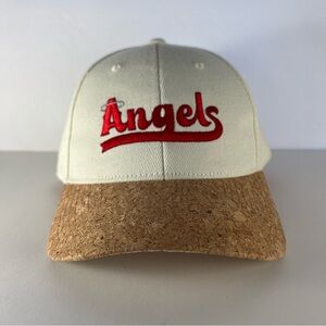 Los Angeles Angels Pocari Sweat Men’s Cream Beige SnapBack